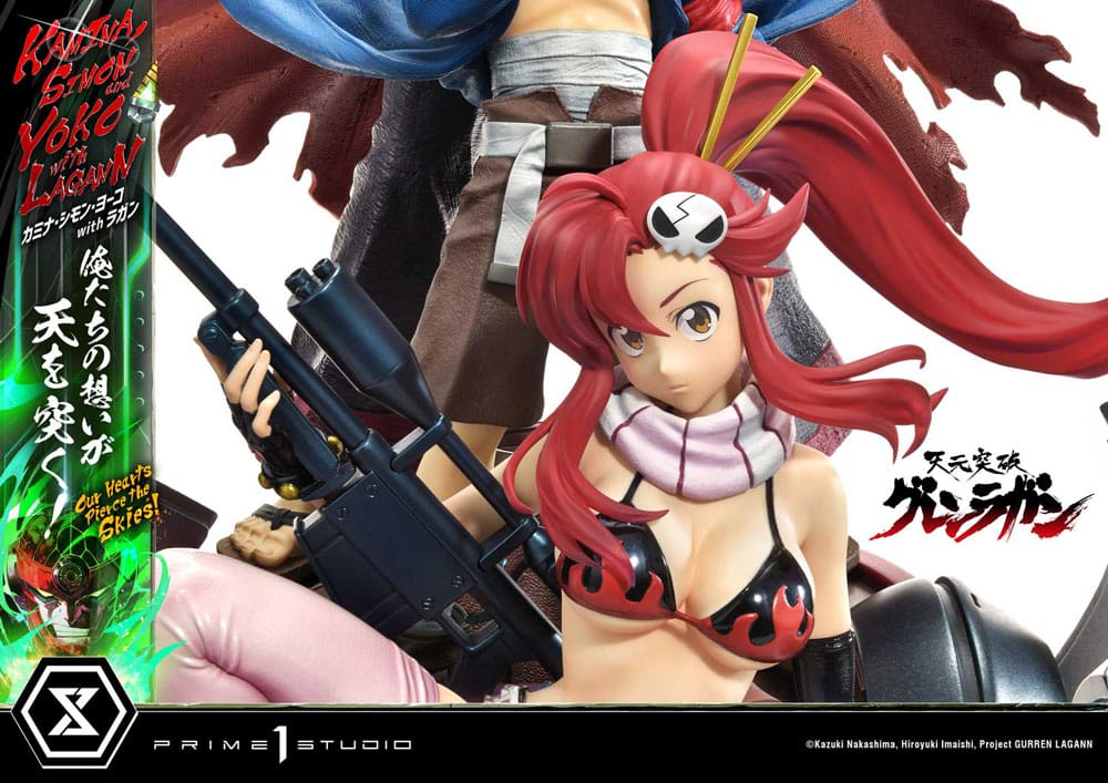 Gurren Lagann Ultimate Premium Masterline Series Statue 1/4 Kamina, Simon &amp; Yoko with Lagann 97 cm