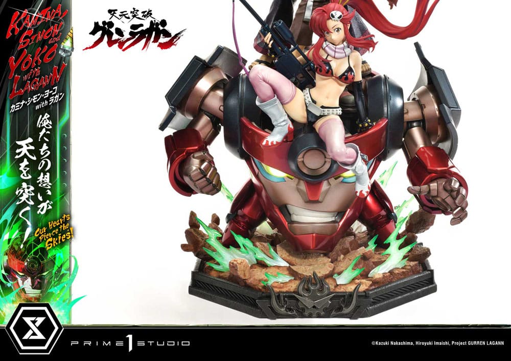 Gurren Lagann Ultimate Premium Masterline Series Statue 1/4 Kamina, Simon &amp; Yoko with Lagann 97 cm