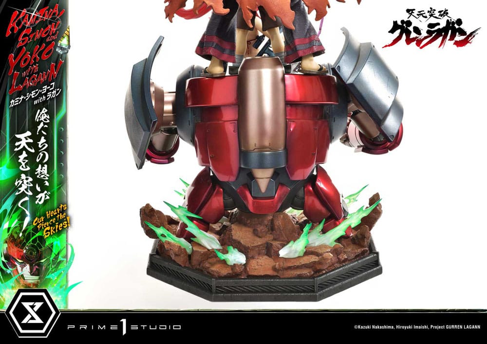 Gurren Lagann Ultimate Premium Masterline Series Statue 1/4 Kamina, Simon &amp; Yoko with Lagann 97 cm