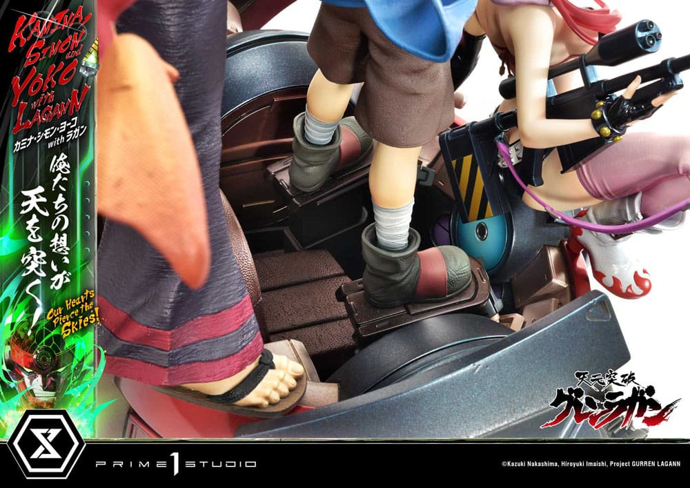 Gurren Lagann Ultimate Premium Masterline Series Statue 1/4 Kamina, Simon &amp; Yoko with Lagann 97 cm