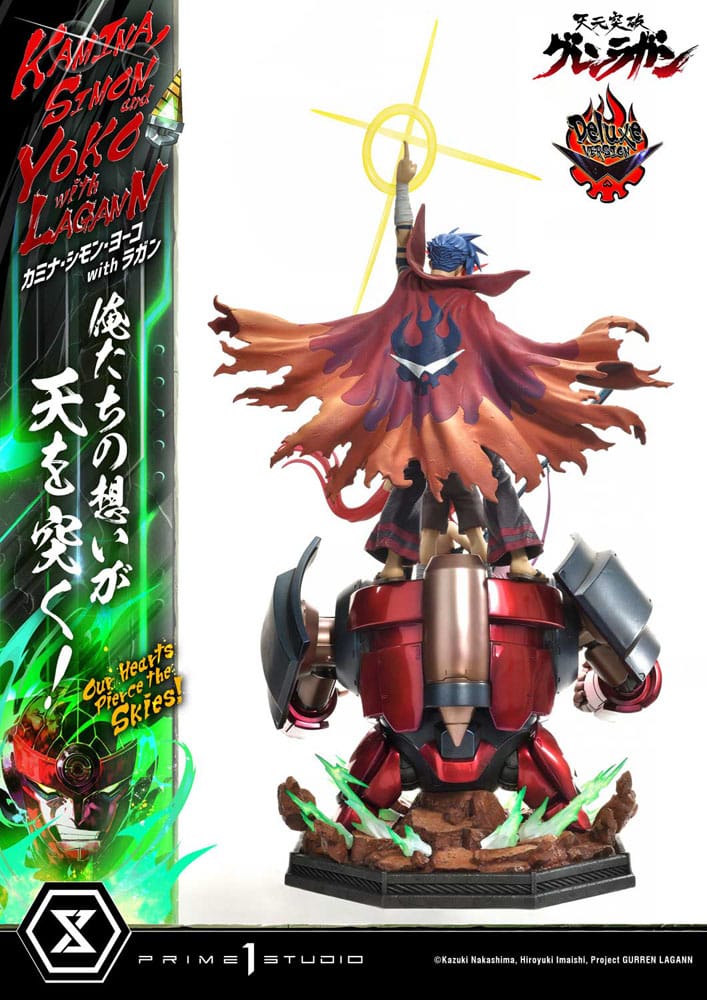 Gurren Lagann Ultimate Premium Masterline Series Statue 1/4 Kamina, Simon &amp; Yoko with Lagann Deluxe Version 97 cm