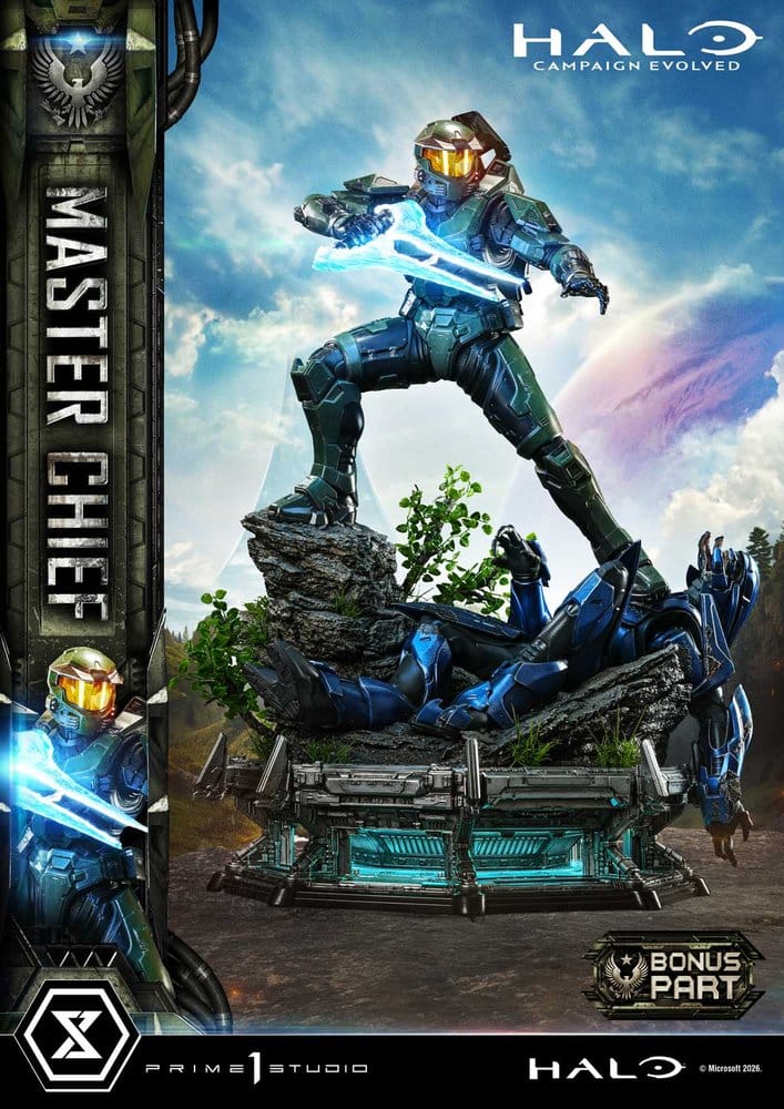 Halo Ultimate Premium Masterline Series Statue 1/4 Campaign Evolved Master Chief Bonus Version 78 cm
