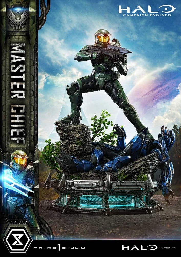 Halo Ultimate Premium Masterline Series Statue 1/4 Campaign Evolved Master Chief Bonus Version 78 cm