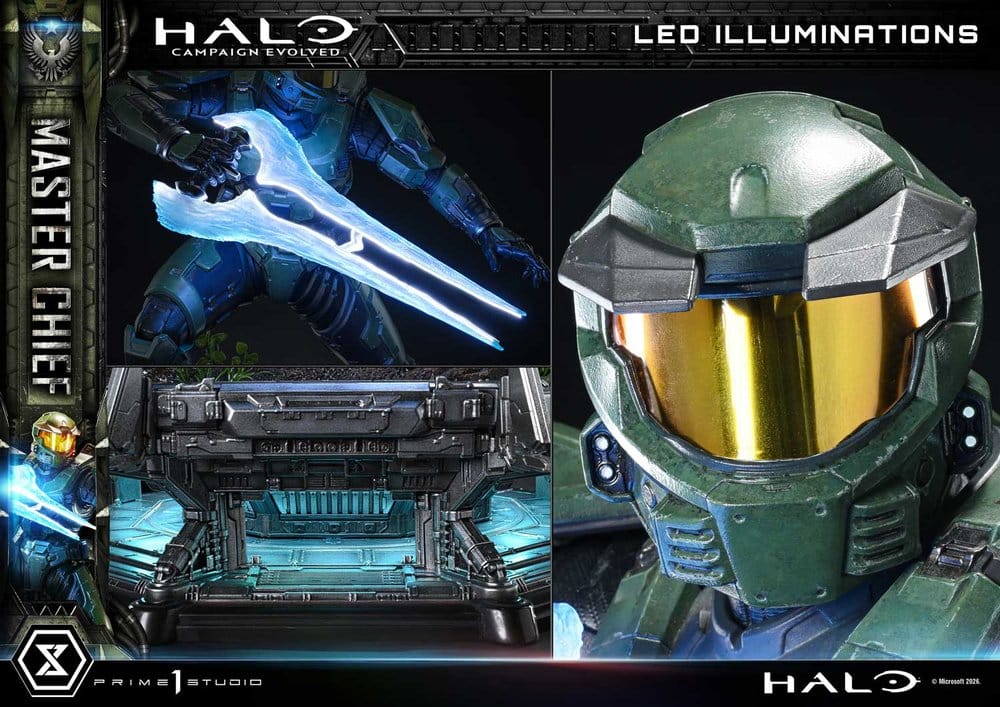 Halo Ultimate Premium Masterline Series Statue 1/4 Campaign Evolved Master Chief Bonus Version 78 cm
