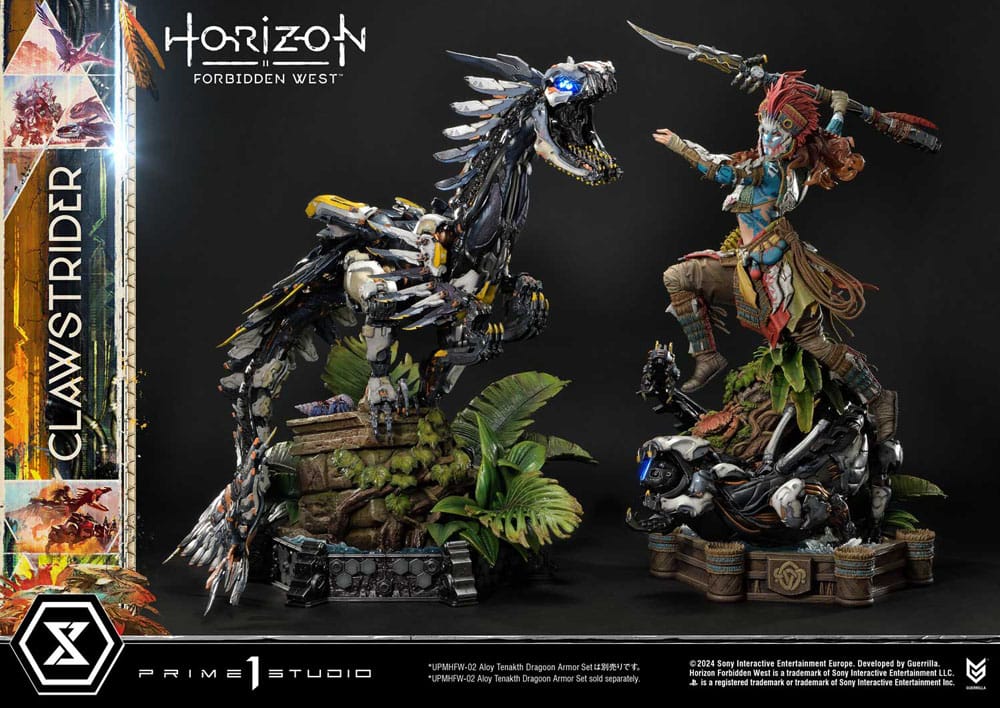 Horizon Forbidden West Ultimate Premium Masterline Series Statue 1/4 Clawstrider Bonus Version 68 cm