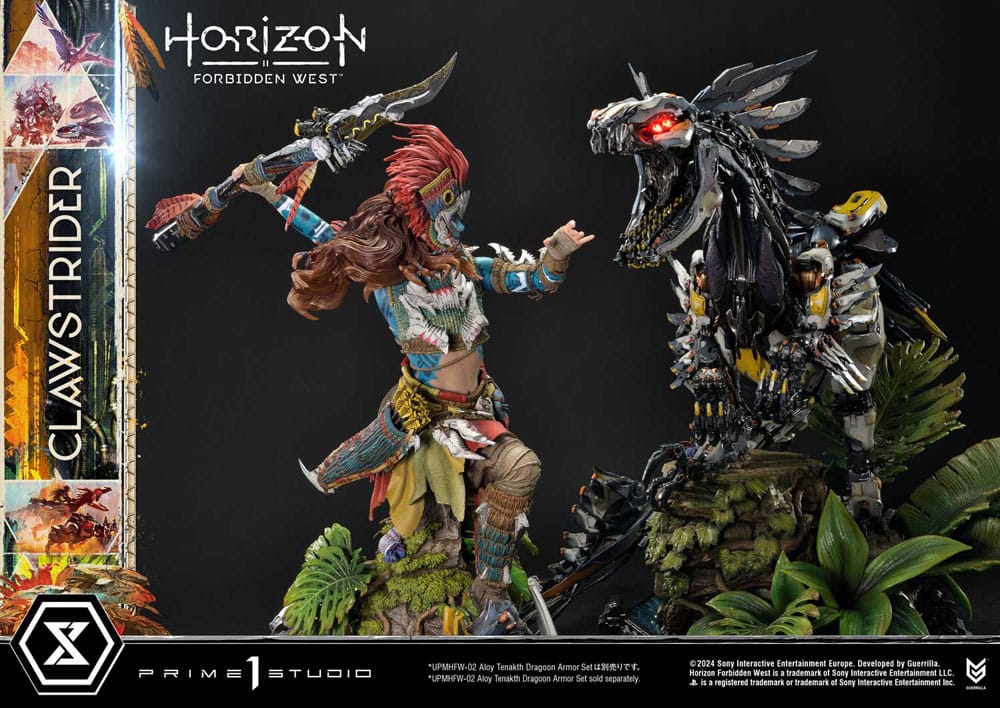 Horizon Forbidden West Ultimate Premium Masterline Series Statue 1/4 Clawstrider Bonus Version 68 cm