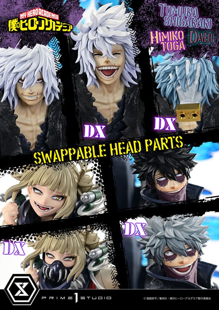 My Hero Academia Statue Ultimate Premium Masterline Tomura Tomura Shigaraki, Dabi &amp; Himiko Toga Deluxe Bonus Version 69 cm