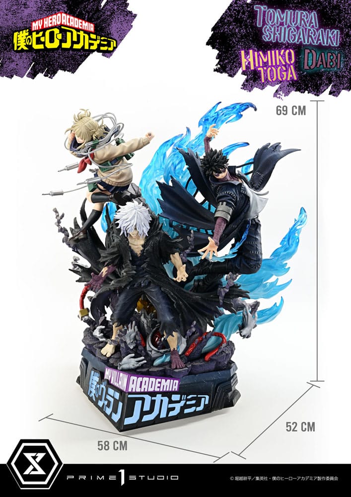 My Hero Academia Statue Ultimate Premium Masterline Tomura Tomura Shigaraki, Dabi &amp; Himiko Toga Deluxe Bonus Version 69 cm
