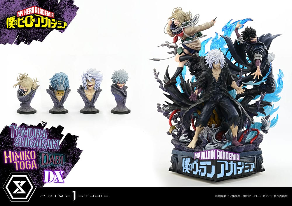 My Hero Academia Statue Ultimate Premium Masterline Tomura Tomura Shigaraki, Dabi &amp; Himiko Toga Deluxe Bonus Version 69 cm