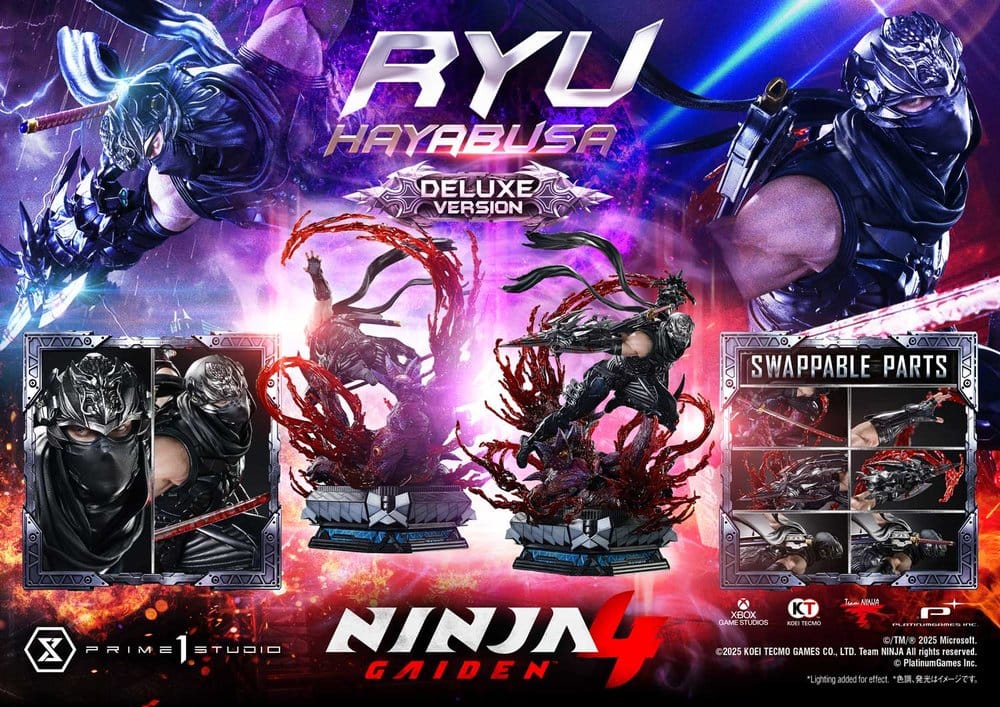 Ninja Gaiden 4 Ultimate Premium Masterline Series Statue 1/4 Ryu Hayabusa Deluxe Bonus Version 70 cm