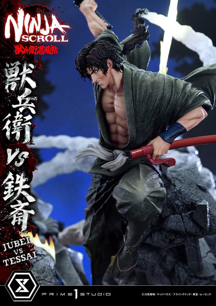 Ninja Scroll Ultimate Premium Masterline Series Statue 1/4 Jubei Versus Tessai 101 cm