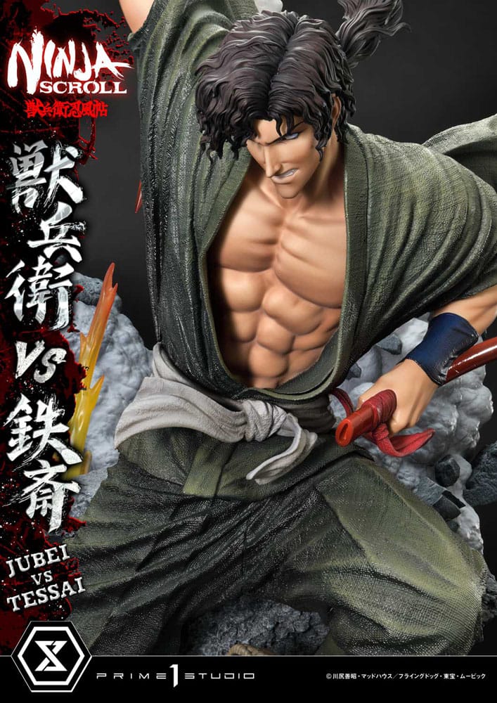 Ninja Scroll Ultimate Premium Masterline Series Statue 1/4 Jubei Versus Tessai 101 cm