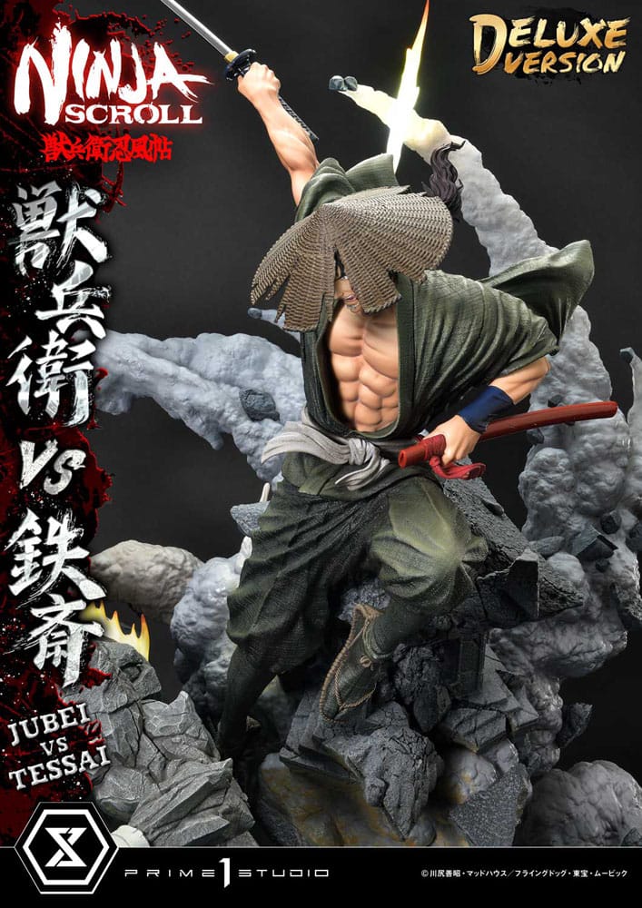 Ninja Scroll Ultimate Premium Masterline Series Statue 1/4 Jubei Versus Tessai Deluxe Version 101 cm