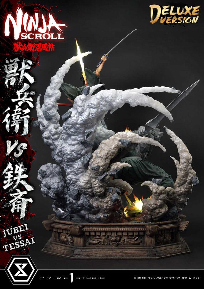 Ninja Scroll Ultimate Premium Masterline Series Statue 1/4 Jubei Versus Tessai Deluxe Version 101 cm