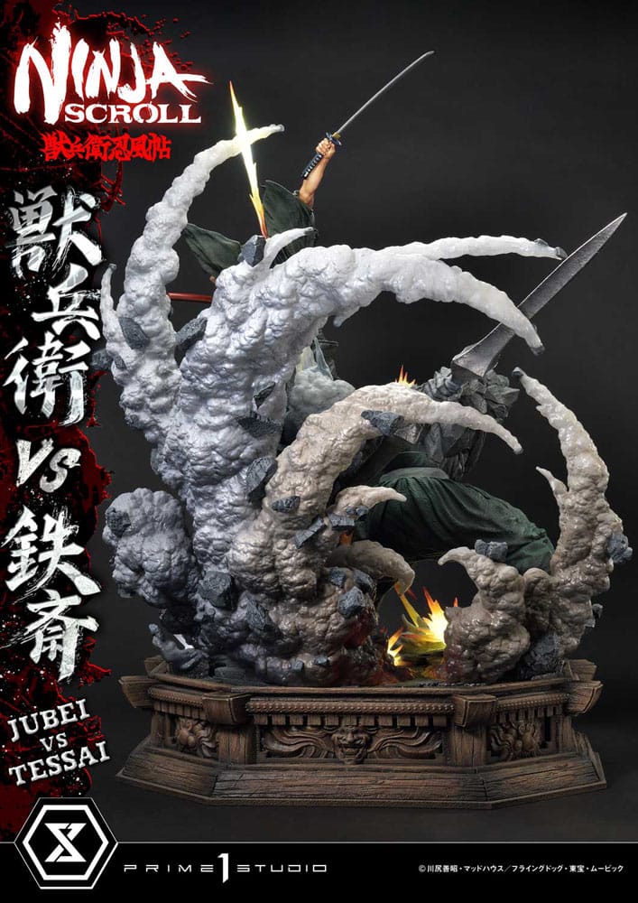 Ninja Scroll Ultimate Premium Masterline Series Statue 1/4 Jubei Versus Tessai Deluxe Bonus Version 101 cm