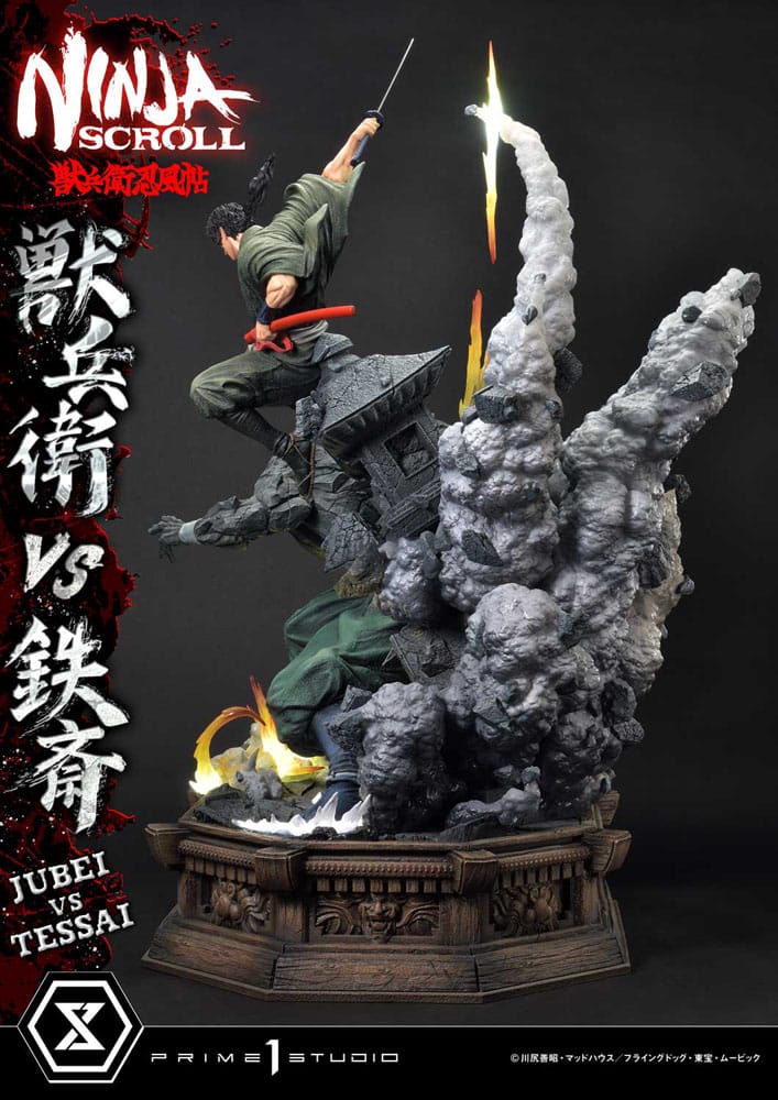 Ninja Scroll Ultimate Premium Masterline Series Statue 1/4 Jubei Versus Tessai Deluxe Bonus Version 101 cm