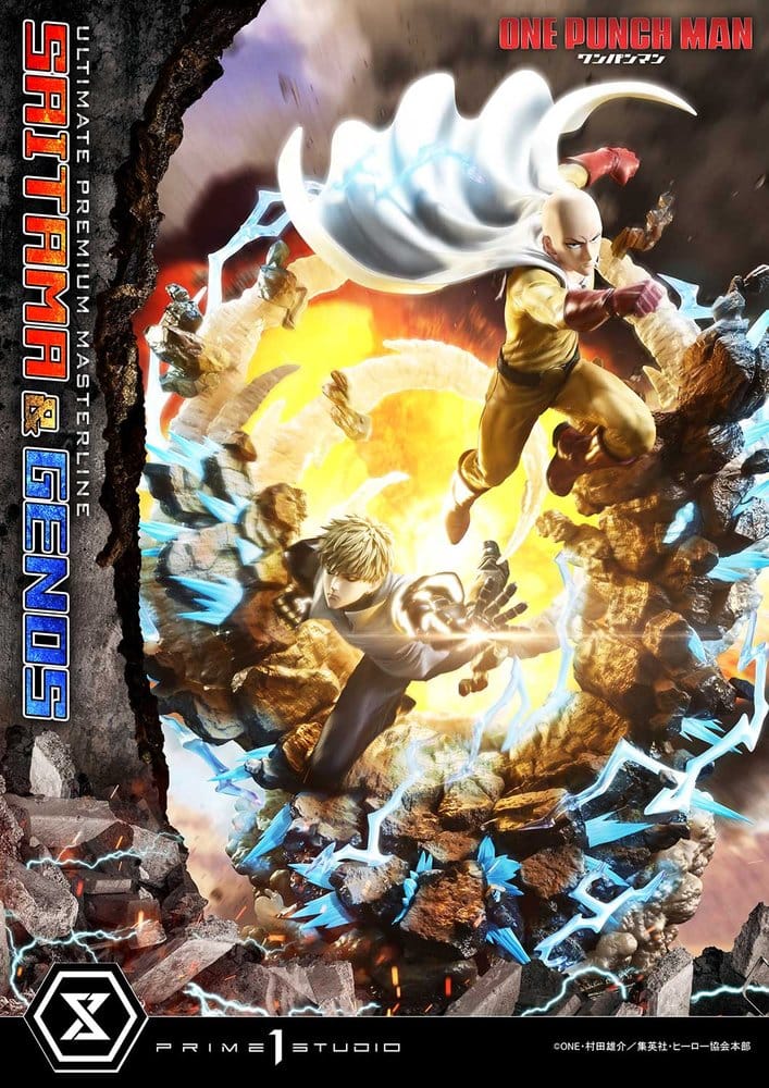 One-Punch Man Premium Masterline Series Statue 1/4 Saitama & Genos 73 cm