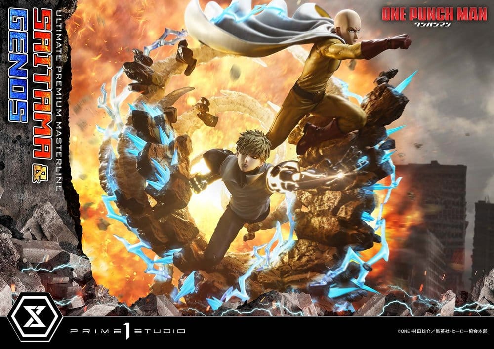 One-Punch Man Premium Masterline Series Statue 1/4 Saitama & Genos 73 cm