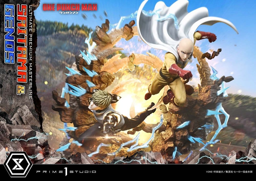 One-Punch Man Ultimate Premium Masterline Series Statue 1/4 Saitama & Genos 73 cm