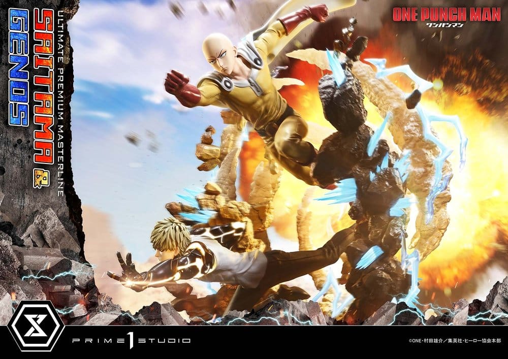 One-Punch Man Premium Masterline Series Statue 1/4 Saitama & Genos 73 cm