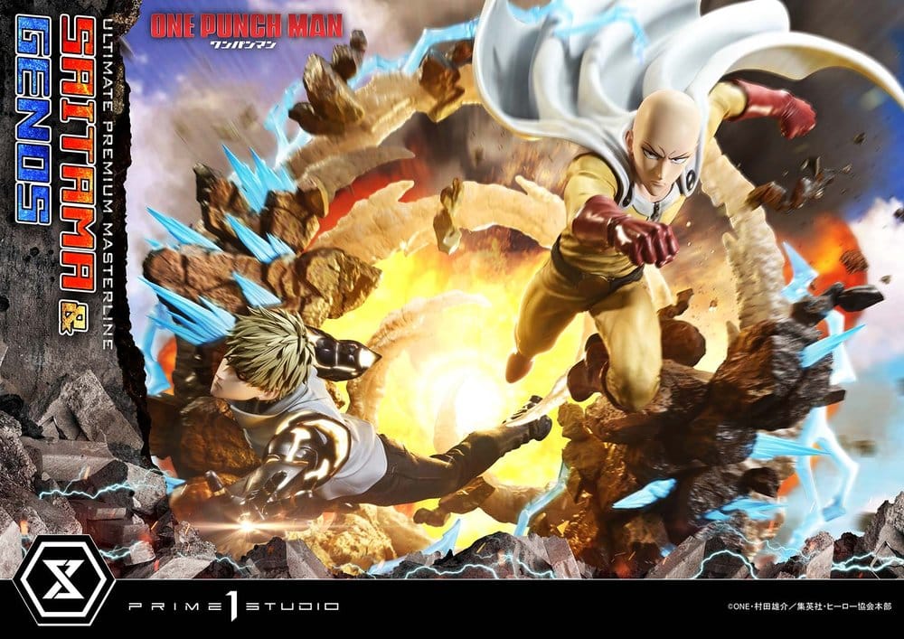 One-Punch Man Ultimate Premium Masterline Series Statue 1/4 Saitama & Genos 73 cm
