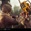 Resident Evil 4 Ultimate Premium Masterline Series Statue 1/4 Leon S. Kennedy vs. Chainsaw Villager 76 cm