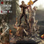 Resident Evil 4 Ultimate Premium Masterline Series Statue 1/4 Leon S. Kennedy vs. Chainsaw Villager Bonus Ver. 76 cm