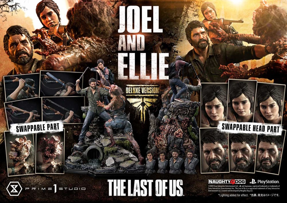 The Last of Us Part I Ultimate Premium Masterline Series Statue Joel & Ellie Deluxe Version (The Last of Us Part I) 73 cm