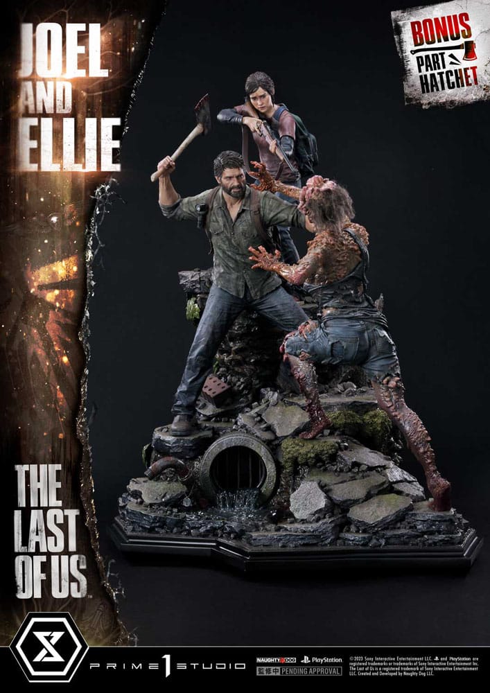 The Last of Us Part I Ultimate Premium Masterline Series Statue Joel & Ellie Deluxe Bonus Version (The Last of Us Part I) 73 cm