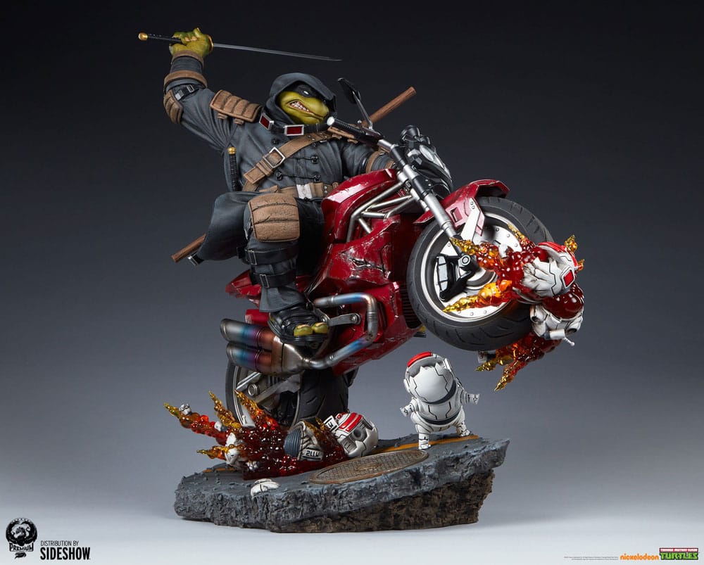 Teenage Mutant Ninja Turtles Statue 1/4 The Last Ronin On Bike 53 cm