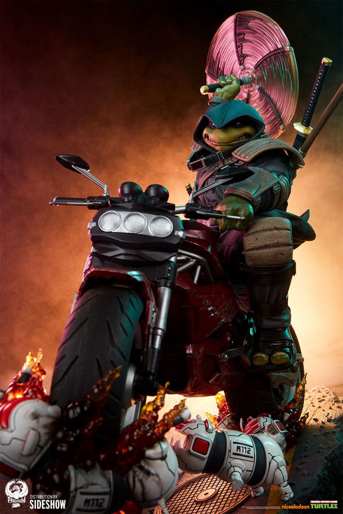 Teenage Mutant Ninja Turtles Statue 1/4 The Last Ronin On Bike 53 cm