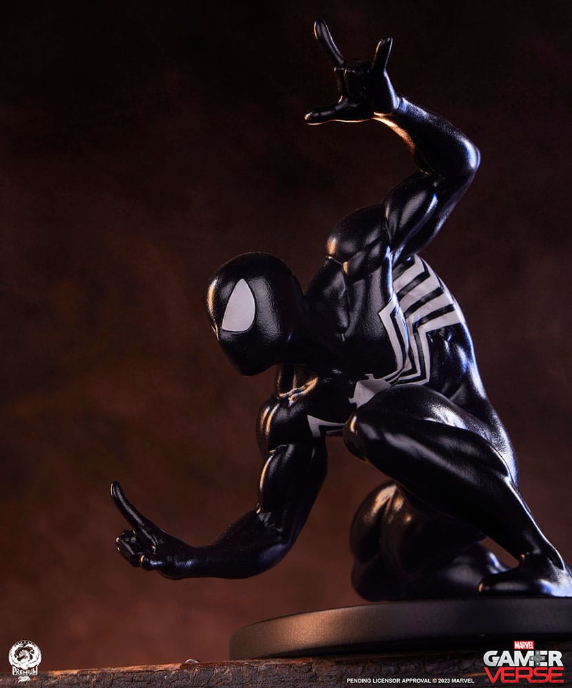 Marvel Gamerverse Classics PVC Statue 1/10 Spider-Man (Black Suit Edition) 13 cm