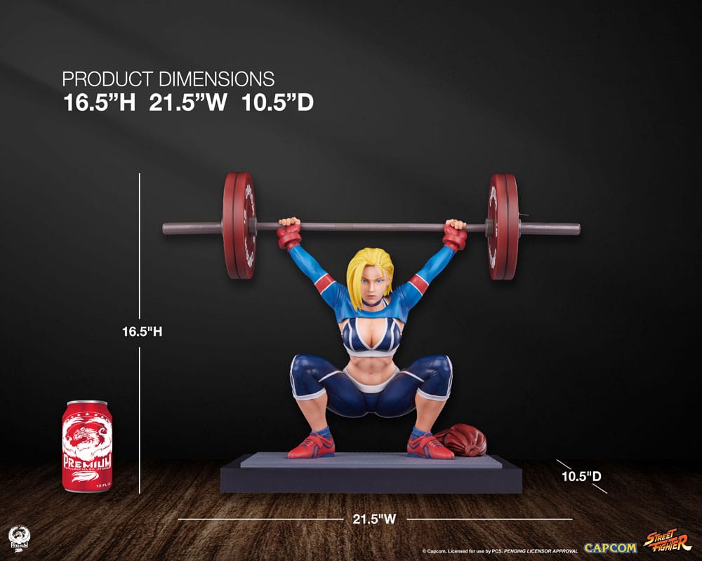 Street Fighter Premier Series Statue 1/4 Cammy: Powerlifting SF6 41 cm