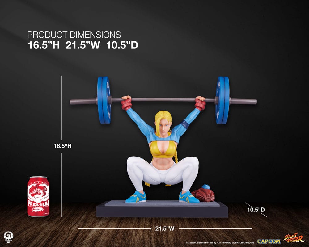 Street Fighter Premier Series Statue 1/4 Cammy: Powerlifting Alpha 41 cm