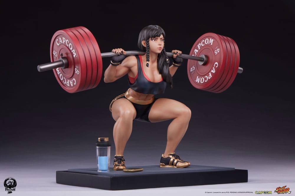 Street Fighter Premier Series Statue 1/4 Chun-Li Powerlifting (Battle Edition) 37 cm