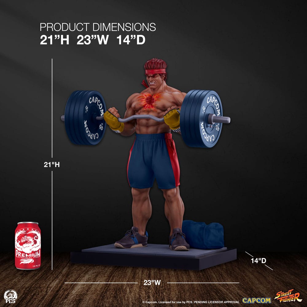 Street Fighter Premier Series Statue 1/4 Evil Ryu: Powerlifting 53 cm