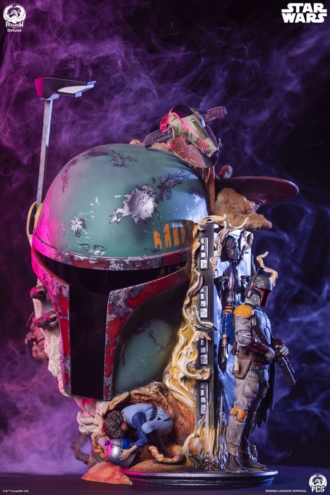 Star Wars The Empire Strikes Back Fine Art Bust Boba Fett Deluxe Edition 50 cm