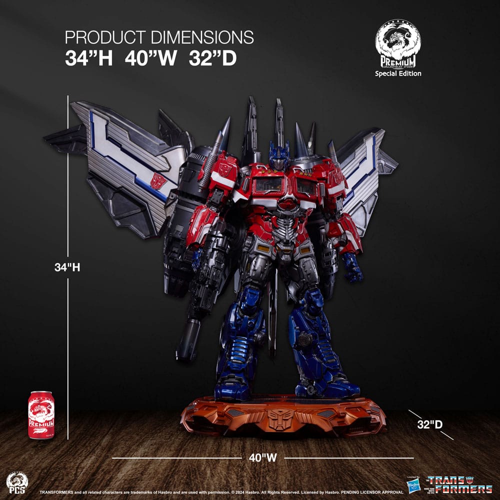 Transformers Museum Scale Statue Optimus Prime Jet Convoy Edition 87 cm