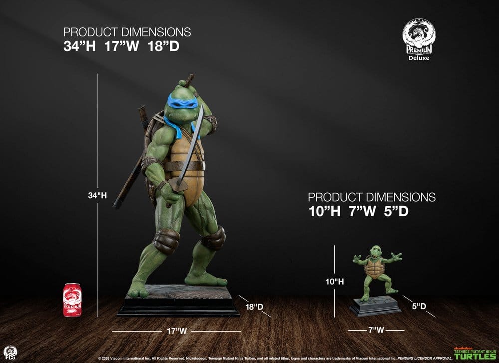 Teenage Mutant Ninja Turtles Statue 1/2 Leonardo Deluxe Edition 86 cm