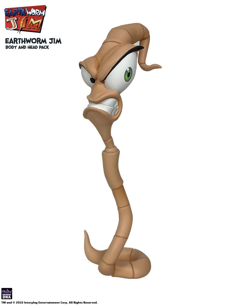 Earthworm Jim Accessory Pack Wave 1: Worm Body & Jim Heads