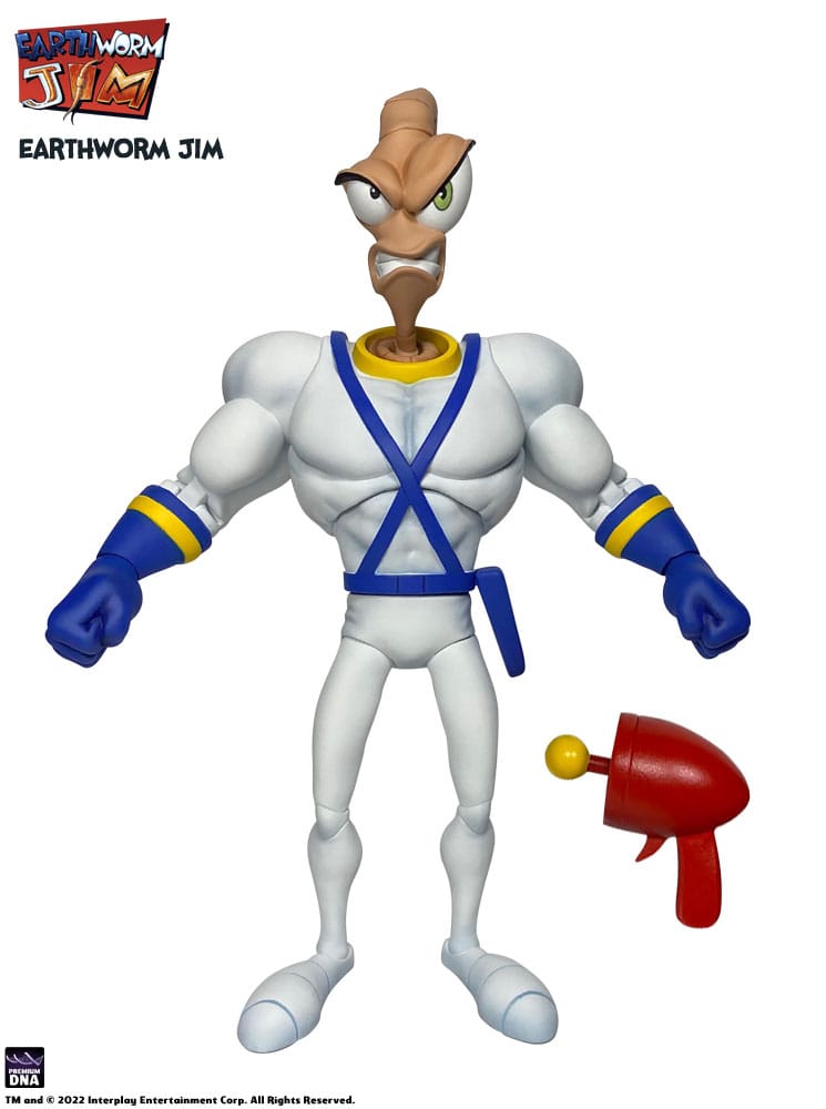 Earthworm Jim Accessory Pack Wave 1: Worm Body & Jim Heads