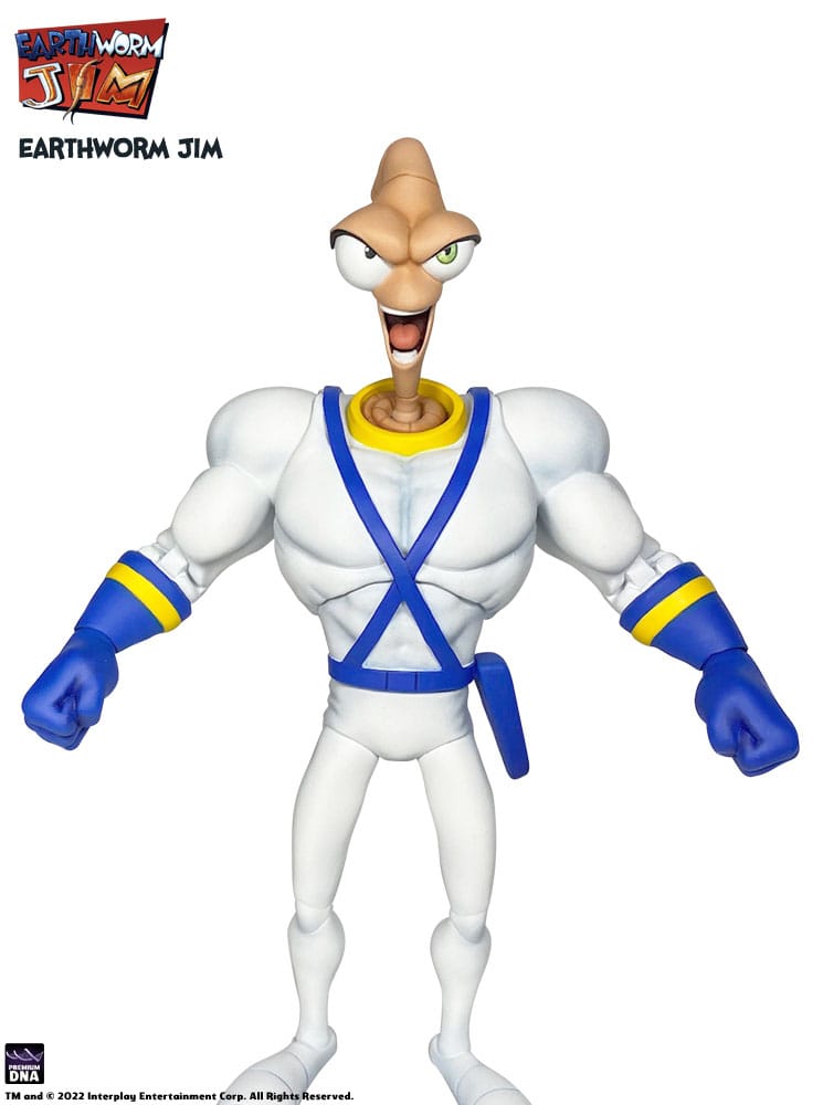 Earthworm Jim Accessory Pack Wave 1: Worm Body & Jim Heads