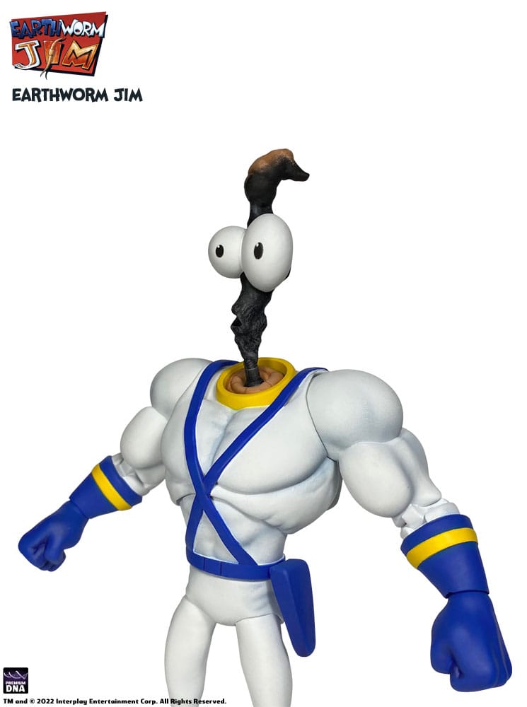 Earthworm Jim Accessory Pack Wave 1: Worm Body & Jim Heads