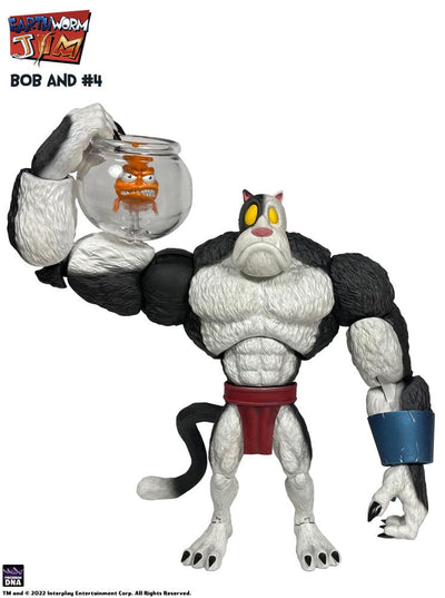 Earthworm Jim Action Figure Wave 1: Bob the Killer Goldfish & #4 15 cm