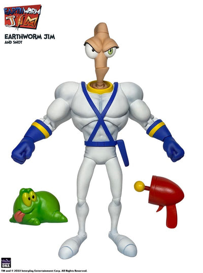 Earthworm Jim Action Figure Wave 1: Earthworm Jim &amp; Snot 15 cm