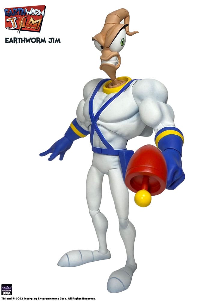 Earthworm Jim Action Figure Wave 1: Earthworm Jim & Snot 15 cm
