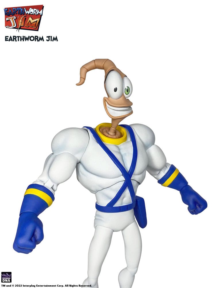Earthworm Jim Action Figure Wave 1: Earthworm Jim & Snot 15 cm