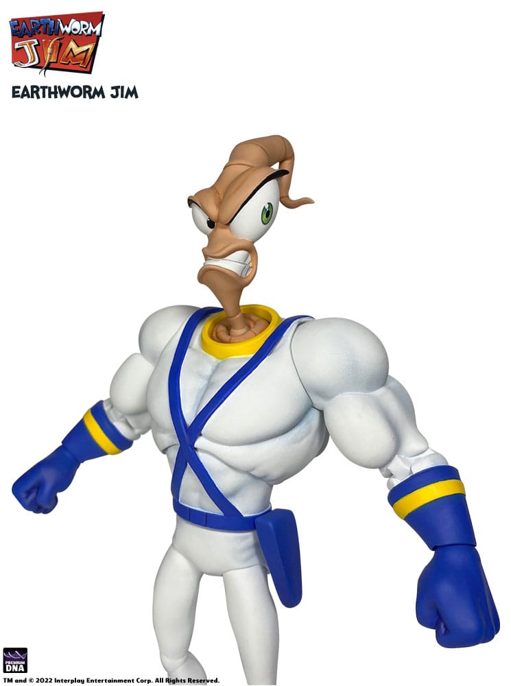Earthworm Jim Action Figure Wave 1: Earthworm Jim & Snot 15 cm