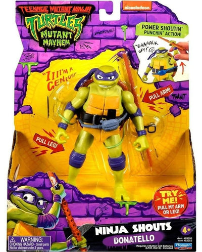 Teenage Mutant Ninja Turtles: Mutant Mayhem Ninja Shouts Action Figure Donatello