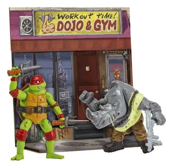 Teenage Mutant Ninja Turtles: Mutant Mayhem Battle Pack Action Figures Raphael vs. Rocksteady 11 cm